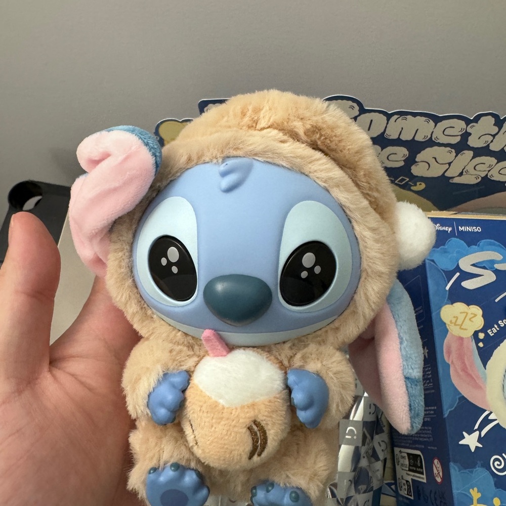 Authentic Miniso x Disney Stitch Eat Something Before Sleep - Pure Coconut Juice